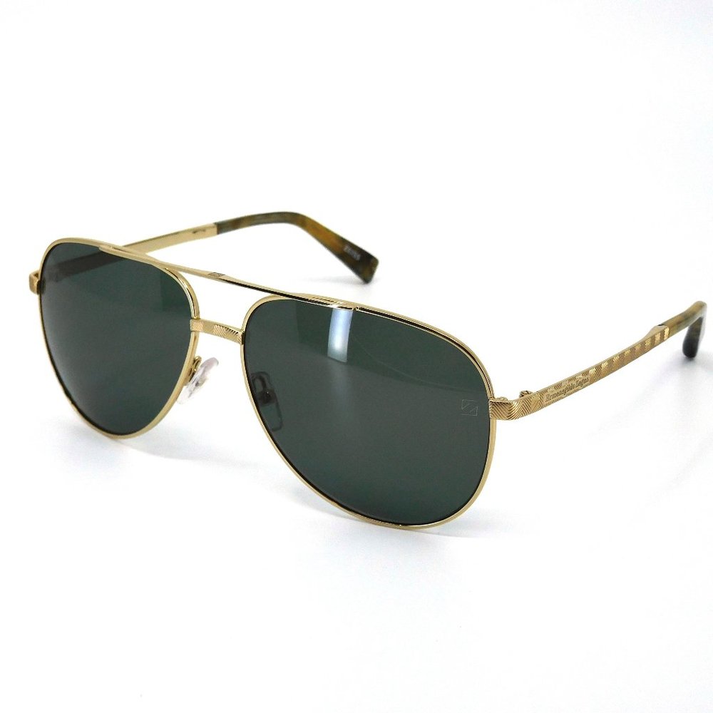 ERMENEGILDO ZEGNA “EZ0027” Gold Sunglasses
